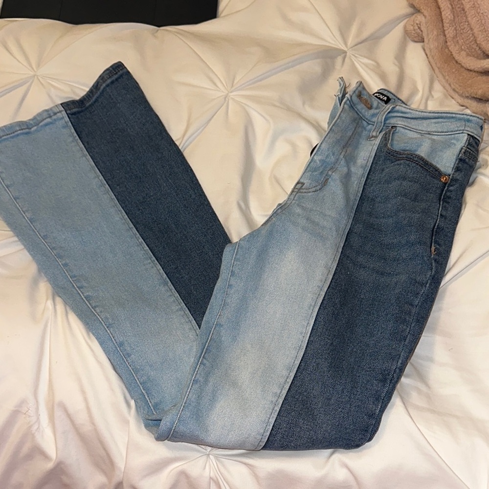 Fashion Nova Blue Straight Leg Jeans